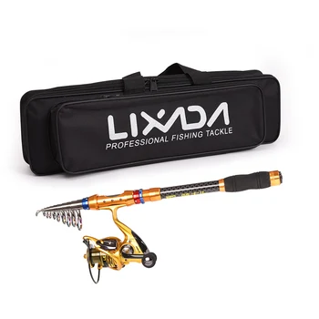 

Lixada Telescopic Fishing Pole Reel Set with Fishing Tackle Bag Case for Fishing Portable Spinning Fishing Reel and Rod Combo