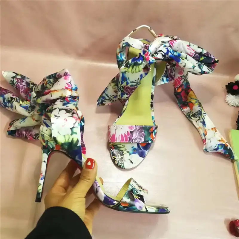 iridescent gladiator sandals