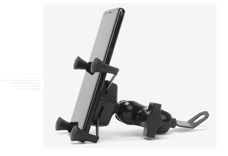 Мотоциклетный зеркальный Кронштейн для мобильного телефона X-type USB кронштейн для Hyosung Triumph Benenlli Aprilia Piaggio Ducati Yamaha kawasaki