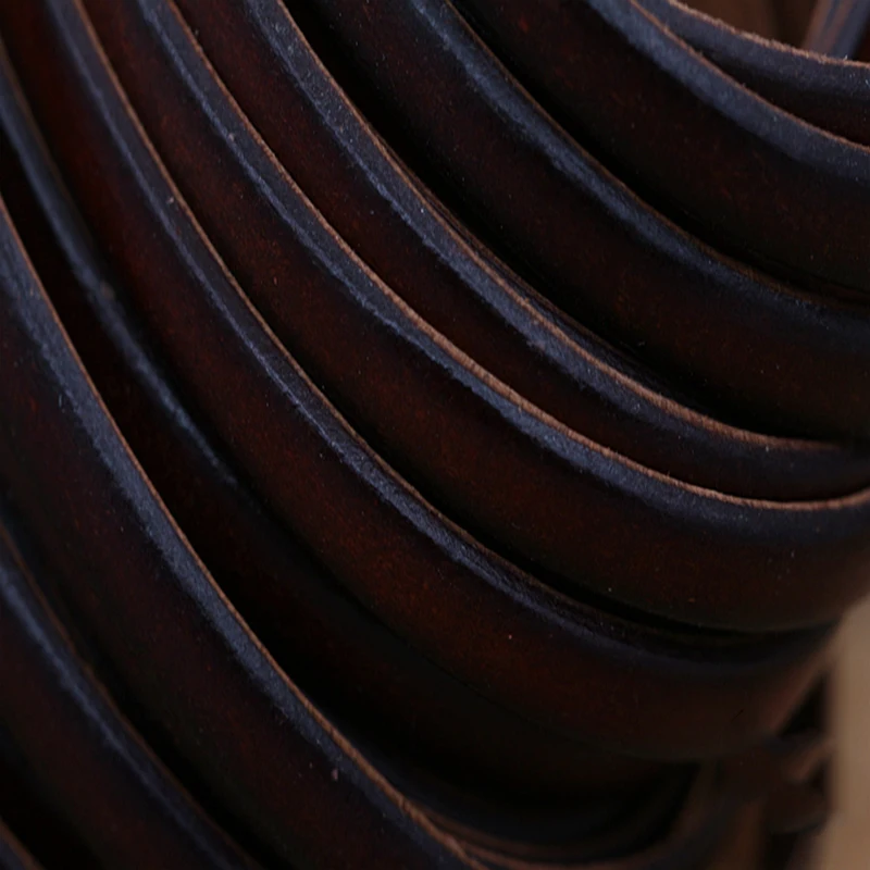 5 метров делает старую гловидную кофейную кожу, кожа ручной работы материалы DIY кожаный шнур веревка