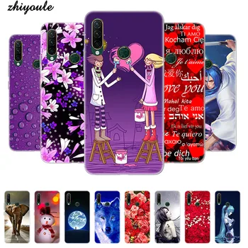 Перейти на Алиэкспресс и купить Чехлы для телефонов Lenovo Z6 Lite L38111/Z6 Youth Edition 6,3 дюйма, чехол с рисунком розы волка, мягкий силиконовый чехол из ТПУ