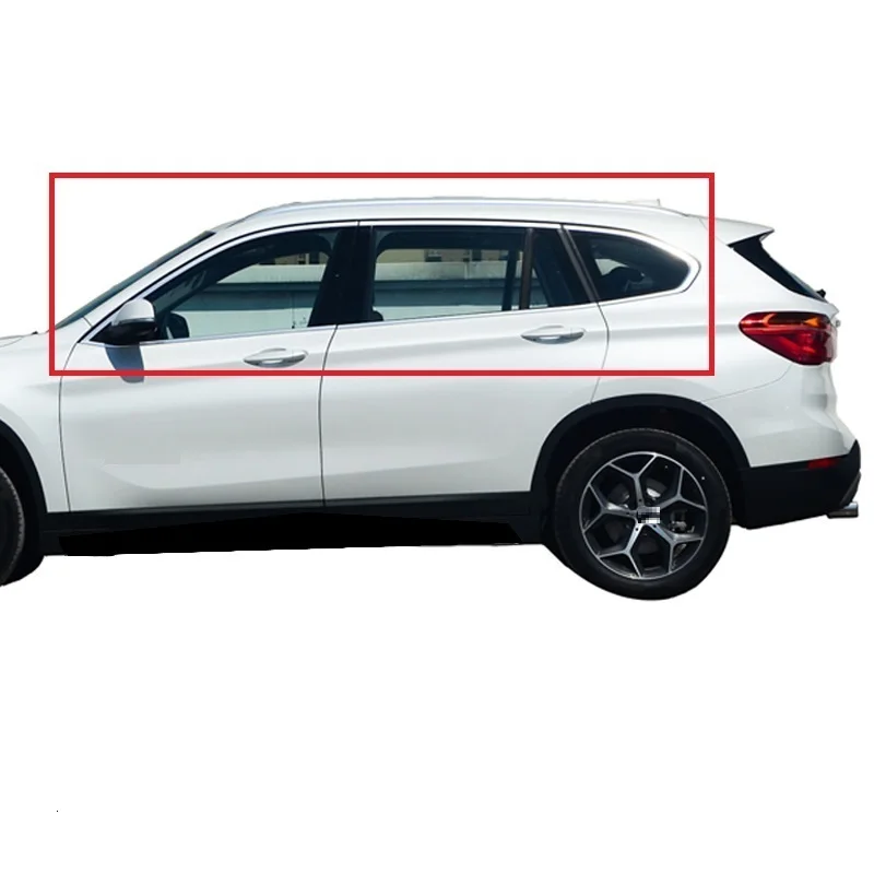 

Car Chromium Automovil Body Window Front Fog Lamp Exterior High-grade Mouldings Sticker Strip 16 17 18 19 FOR BMW X1 Series