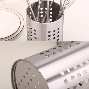 

1 Piece Home Kitchen Accessories Utensil Steel Cooking Storage Tool Fork Spoon Chopsticks Holder Hooks Rails