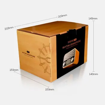

Wonderful Retro Bluetooth Radio Bookshelf Bluetooth Outdoor Portable Bass Surround Dual Subwoofer Radio Card AUX AY-YPAY