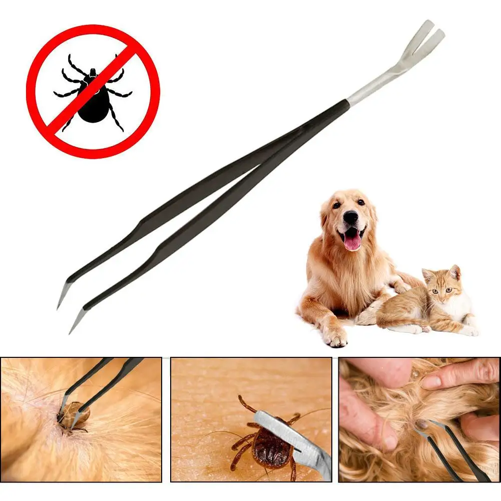 

2020 NEW ARRIVAL Pet Tick Remover Tool Set Tick Hook Stainless Steel Tick Remover For Dogs Cats Pet Hair Removal Brush