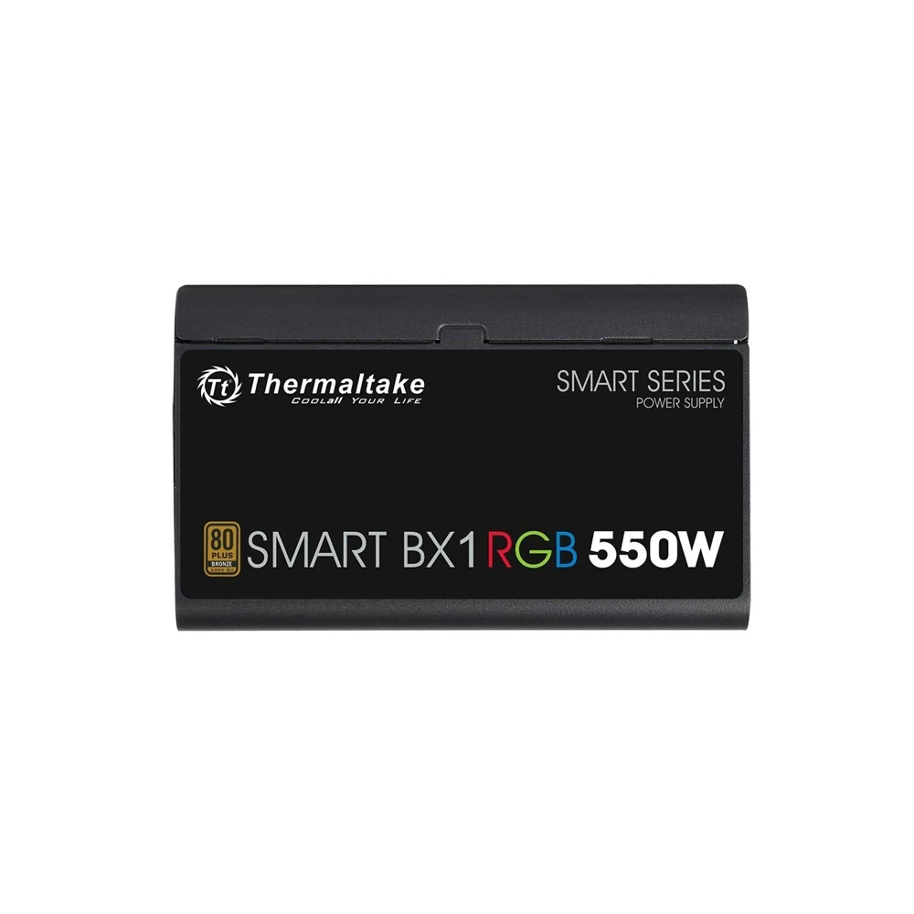 Блок питания Thermaltake ATX 550W Smart BX1 RGB 80+ bronze(24+4+4pin) APFC 120mm fan color LED 6xSA