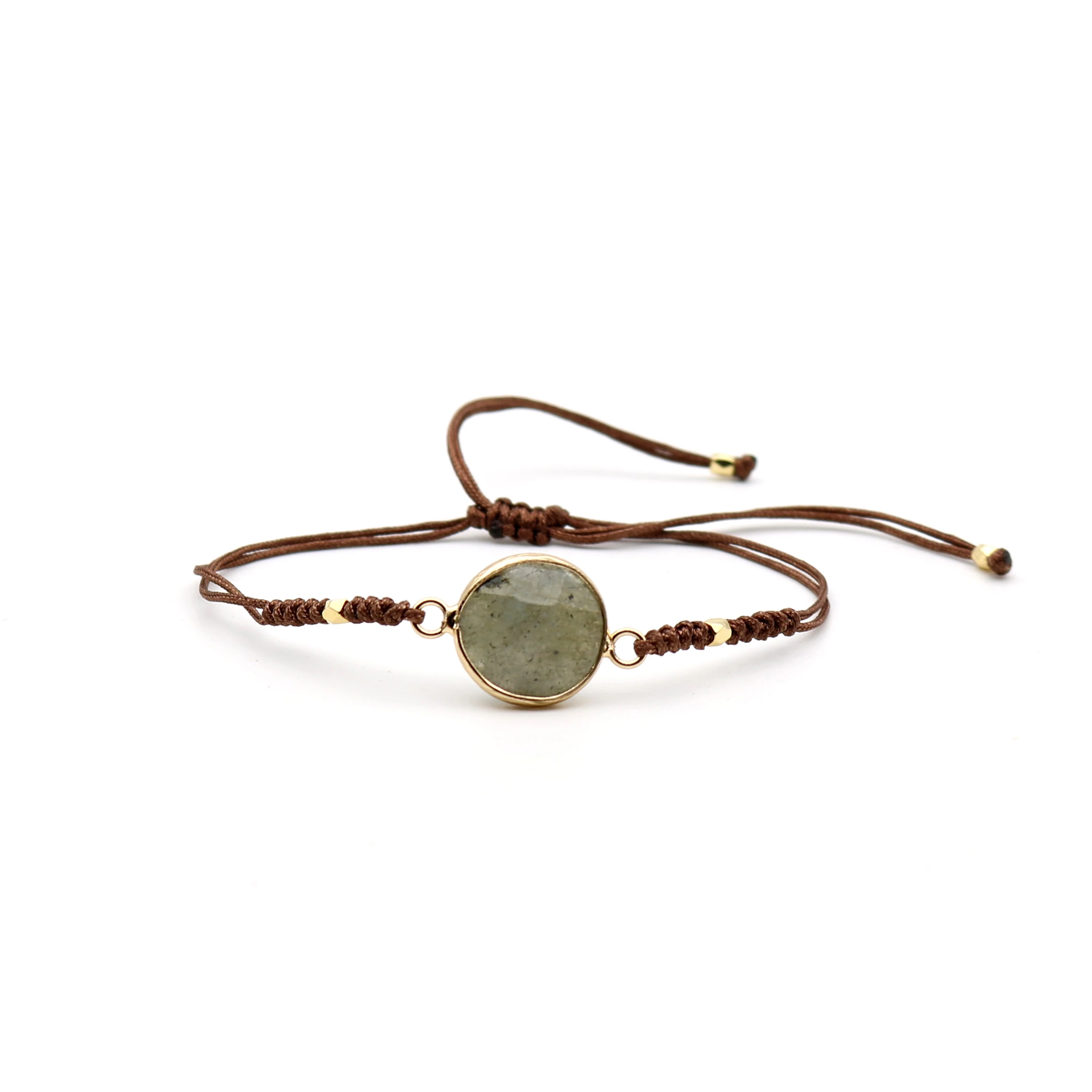 

Simple Wish Bracelet Fashion Labradorite Stone Adjustable Bracelet Beaded Women Bohemia Bracelets Dropshipping Jewelry