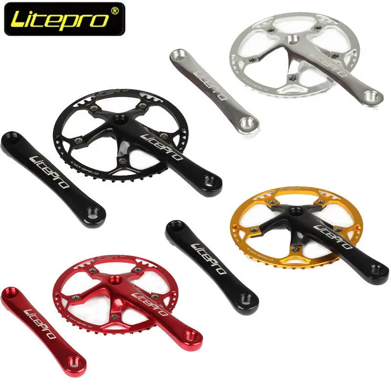 Litepro велосипед 130BCD складной дорожный Crankset 170 мм Crank Chainring 45 58T с болты цепи для одной
