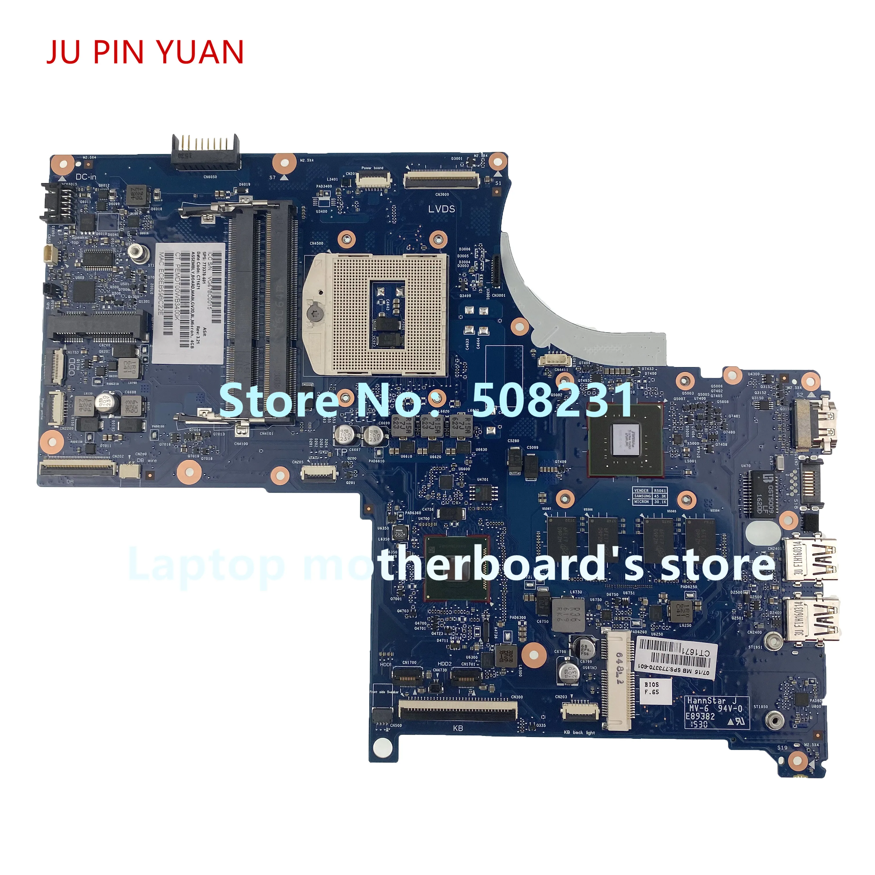 773370-001 материнская плата для ноутбука HP ENVY TOUCHSMART 17-J с HM87 840M/2G 100% полностью