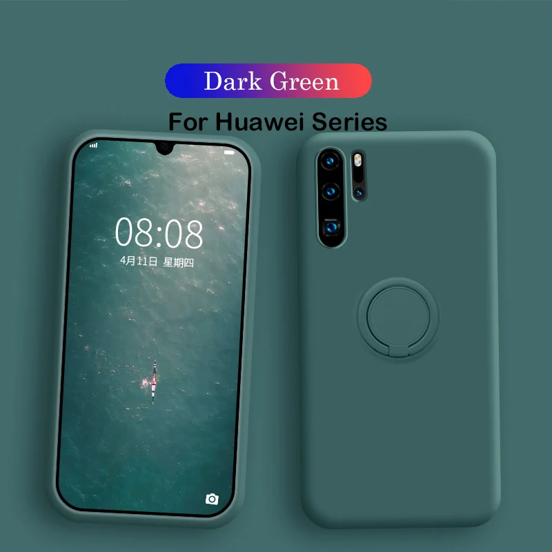 ZH Жидкий силиконовый чехол для huawei P20 Lite Pro, автомобильный держатель, чехол для huawei P30 Lite Pro mate 30 Pro 20 Pro Honor 20 Pro - Цвет: ZH