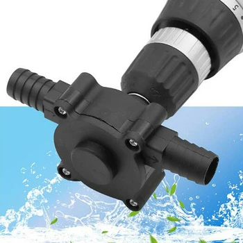 

Black DC Pumping Self-Priming Centrifugal Pump Household Small Pump Hand Crank Electric Drill Water Pump