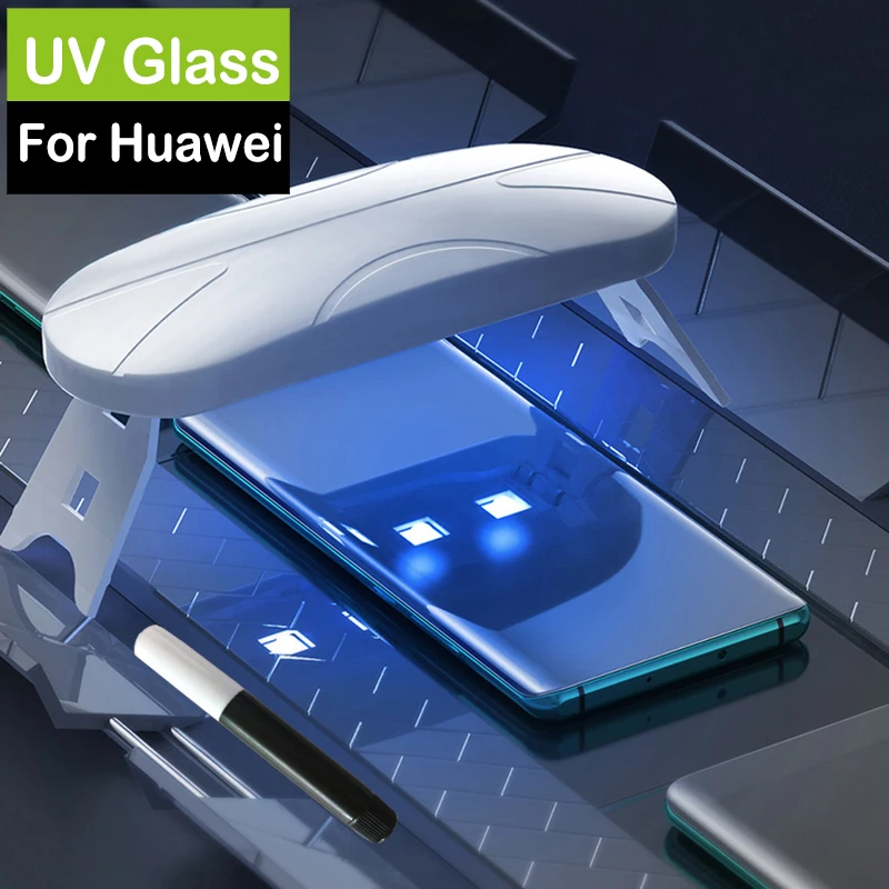 УФ закаленное стекло для huawei honor V30 Pro жидкий клей Защита экрана Huawei 30 pro v30 полный