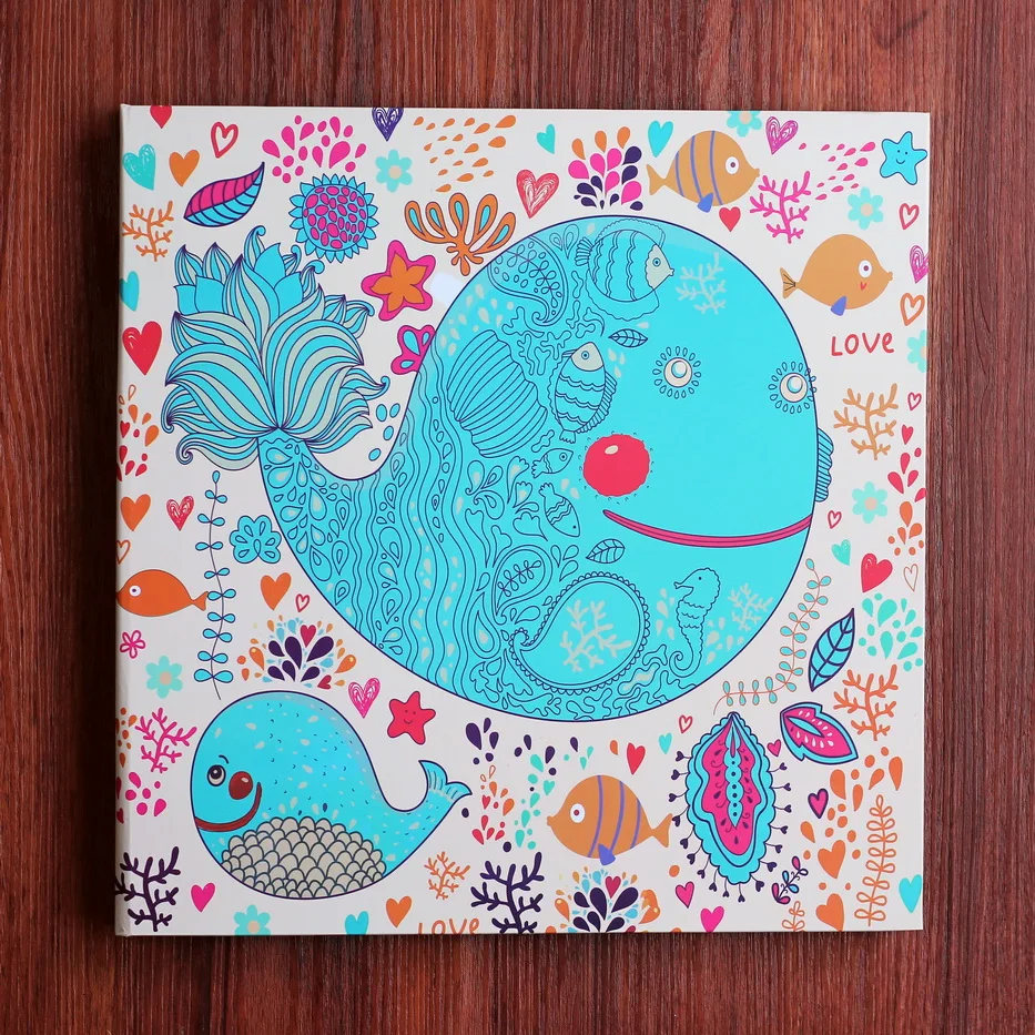 18blue Мультфильм Zoon Diy ручной работы самоклеющиеся свободные лист фото наклейки в альбом бумажная Обложка высокой емкости скрапбукинга подарок для свадьбы дня рождения - Цвет: 18blue