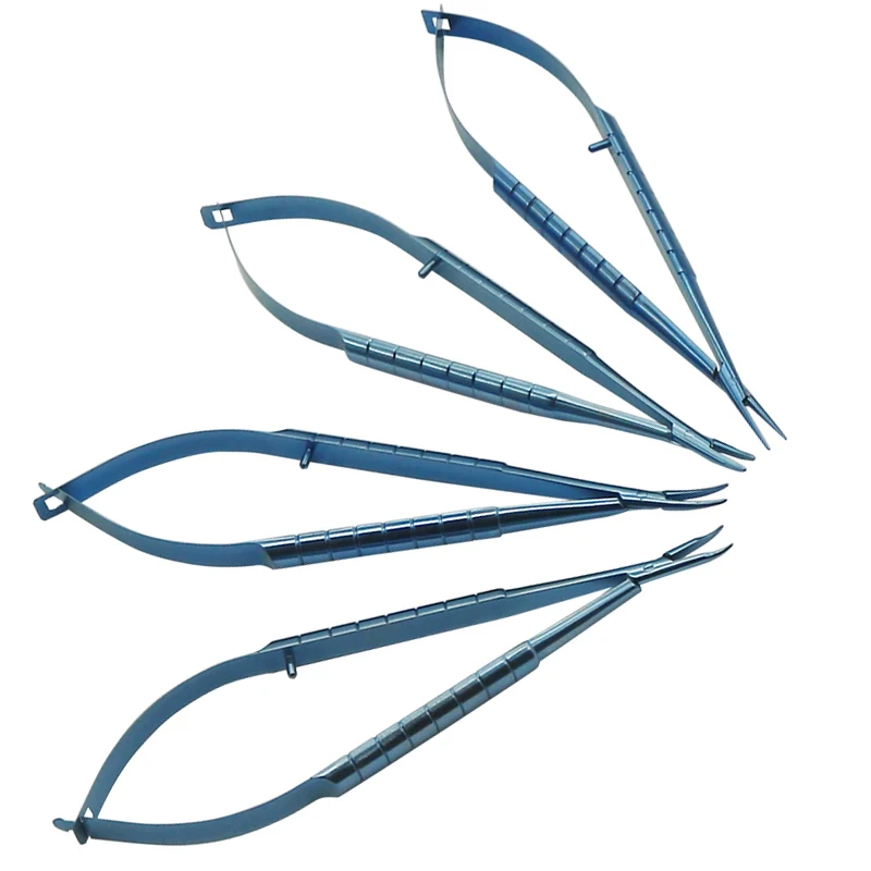 Surgical Instruments 12.5CM Titanium Alloy Micro Needle Holder Needle Holder Surgical Instrument Fine Surgery Tool straight elbow