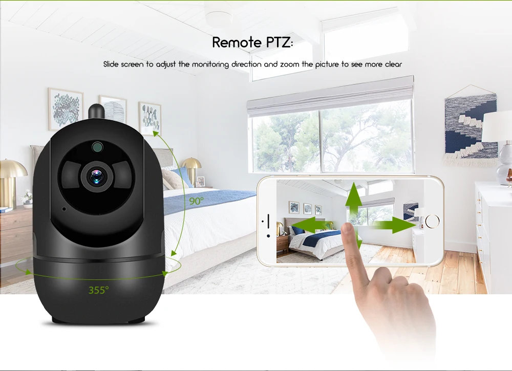 1080P HD WiFi сетевая IP камера 2.0MP ночное видение двухсторонняя аудио домашняя система безопасности для младенцев детский внутренний монитор