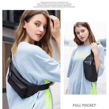 Черная Водонепроницаемая поясная сумка, мужской кошелек, нагрудная сумка, модные поясные сумки через плечо, чехол для сигарет, для телефона, для путешествий, кошельки, ремень# g3