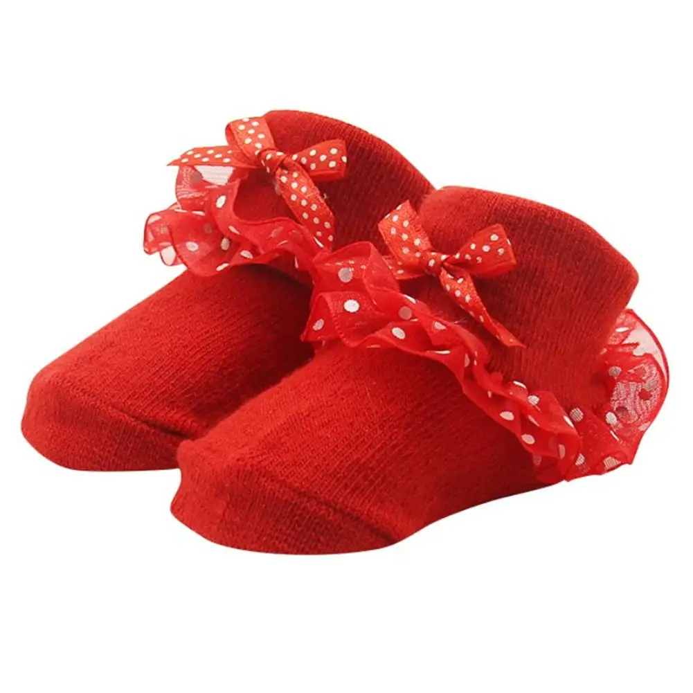 Мультяшные куклы носки напольные детские для младенцев Принцесса с бантиками