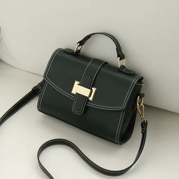 

Bag Women's 2020 New Style Versitile Fashion Large-Volume Square Sling Bag Genuine Leather Shoulder Handbag