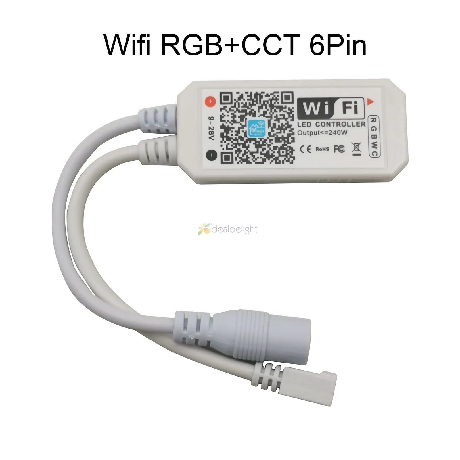 Magic Home Mini WiFi RGBCW управление ler APP/Alexa Google Home Голосовое управление DC12V 24V 21Key RF пульт дистанционного управления для RGB+ CCT светодиодный в полоску