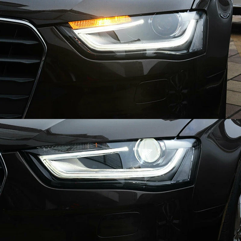 Автомобильный Стайлинг для Audi A4 фары 2013- высокая конфигурация A4 B9 светодиодный DRL Объектив двойной луч H7 HID Xenon bi xenon объектив