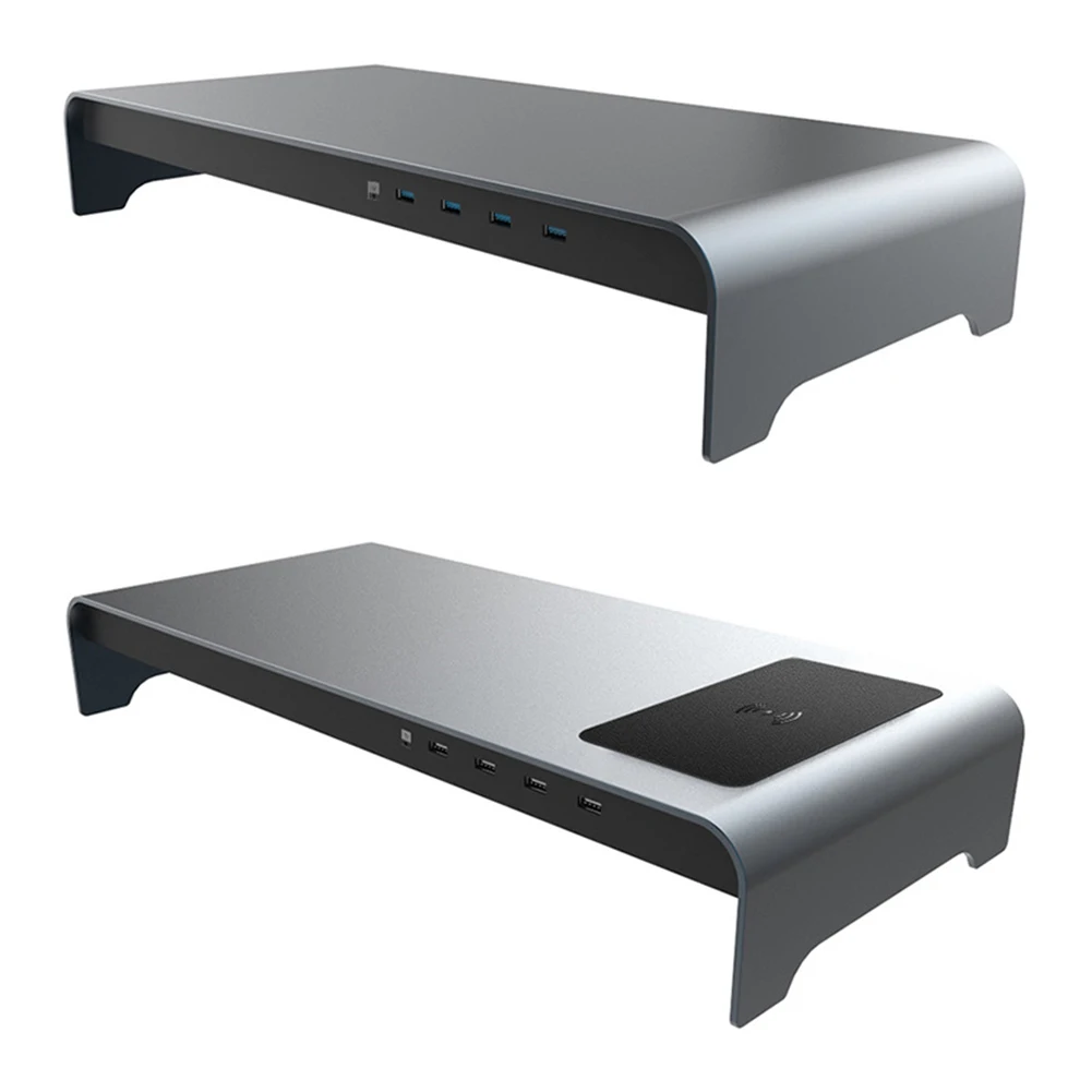Smart Base Aluminum Alloy Computer Laptop Base Stand with 4 USB 3.0 Port GK99