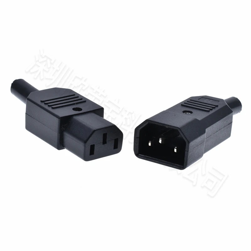 AC plug 250v10a IEC320 C13 C14 AC PDU UPS wired power outlet inline cable assemble install electrical Panel Receptacle socket power adapter power supply module power plug socket