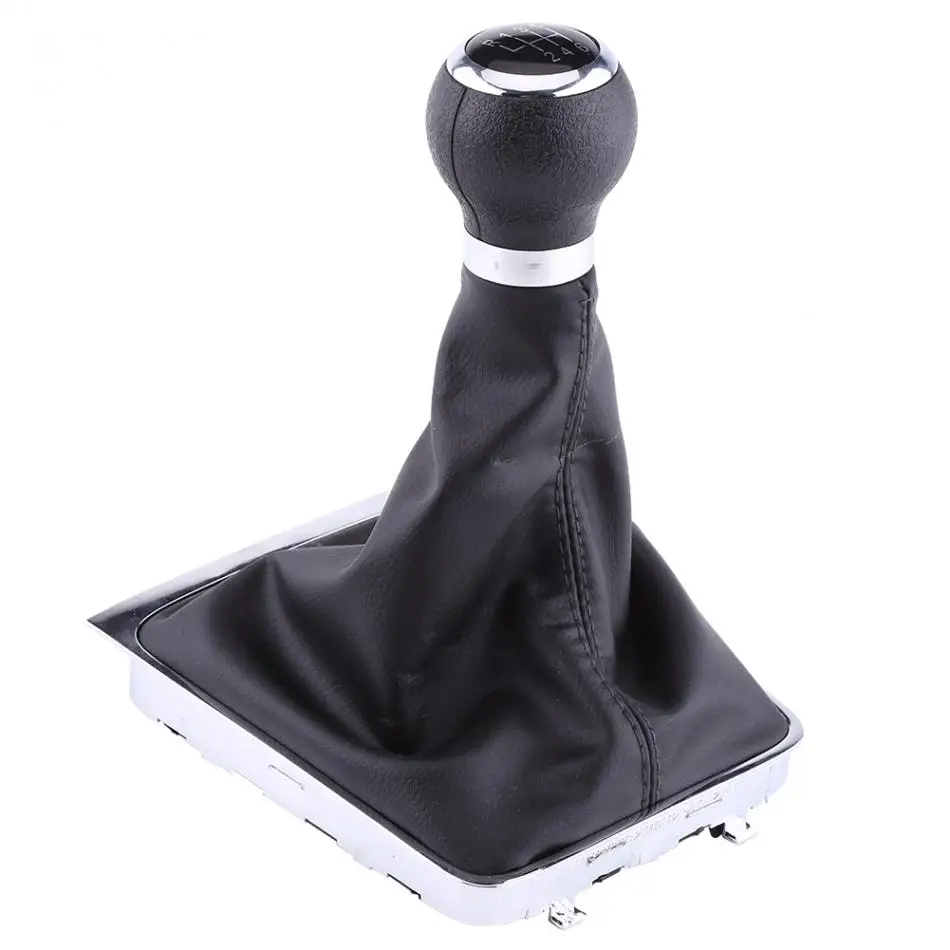 6 скоростей Ручка Переключения рулевого механизма автомобиля Stick Gaiter Boot Frame Kit для