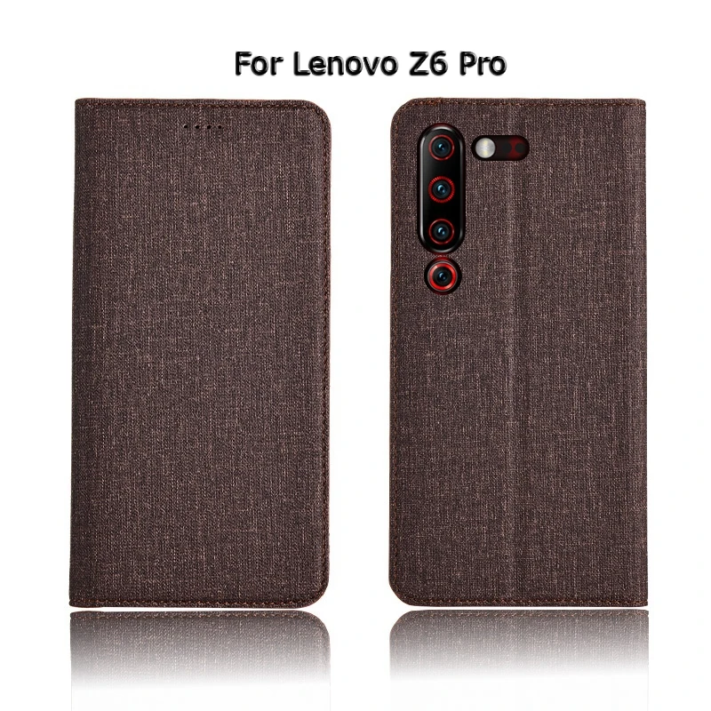 Чехол-книжка с подставкой для телефона lenovo Z6 Z5 Pro Lite Z5s GT, хлопковый льняной кожаный чехол для карт, чехол для телефона