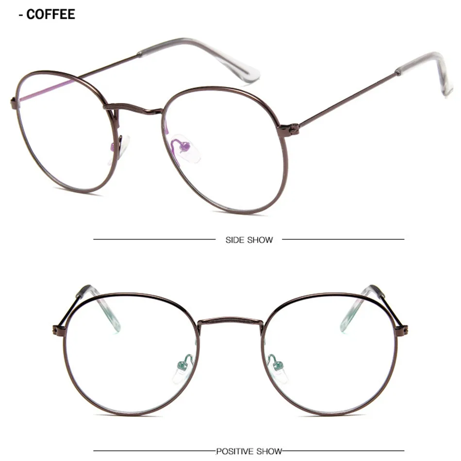 Elbru, Ретро стиль, овальные очки для глаз, оправа для женщин и мужчин, Ретро стиль, металлическая оправа, оптические оправы, прозрачные линзы, очки, золото