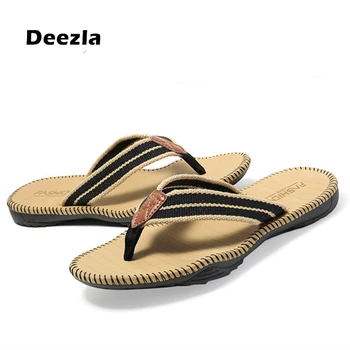 

DEEZLA Comfortable massage Flip Flops Men Slippers Summer Anti skid Outdoor Light Casual Beach Male Sandals Man bathroom shoes