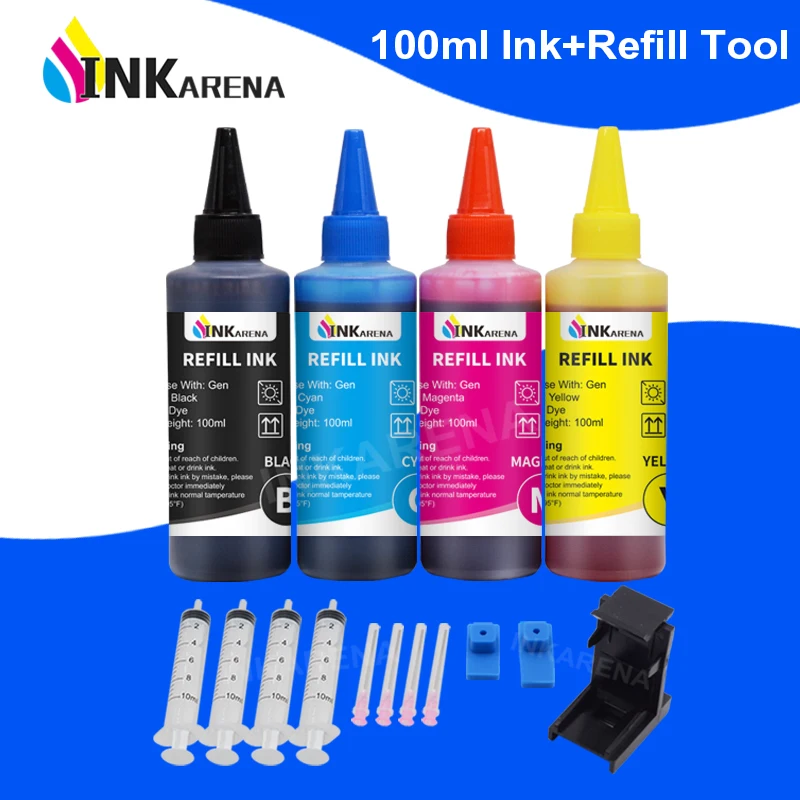 

Printer Ink for HP 304 XL Ink Cartridge For HP 301XL 301 300 302 303 XL 901 350 351 650 For HP 62 65 61 680 63 Refill Ink Kit