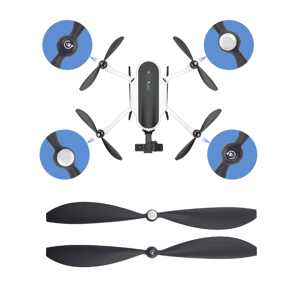 

4/8 шт., запасные быстроразъемные пропеллеры для GoPro Karma, самозакрывающиеся лезвия, лопасти для пропеллера, аксессуары CW CCW