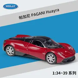 1:36, WELLY, PAGANI Huayra, металлическая литая модель автомобилей, модель автомобиля из сплава для коллекционирования, детский подарок в розничной