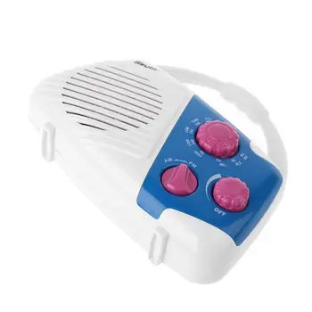 

AA Battery Powered Adjustable Volume Shower AM FM Radio Waterproof Hanging Radio With Speaker