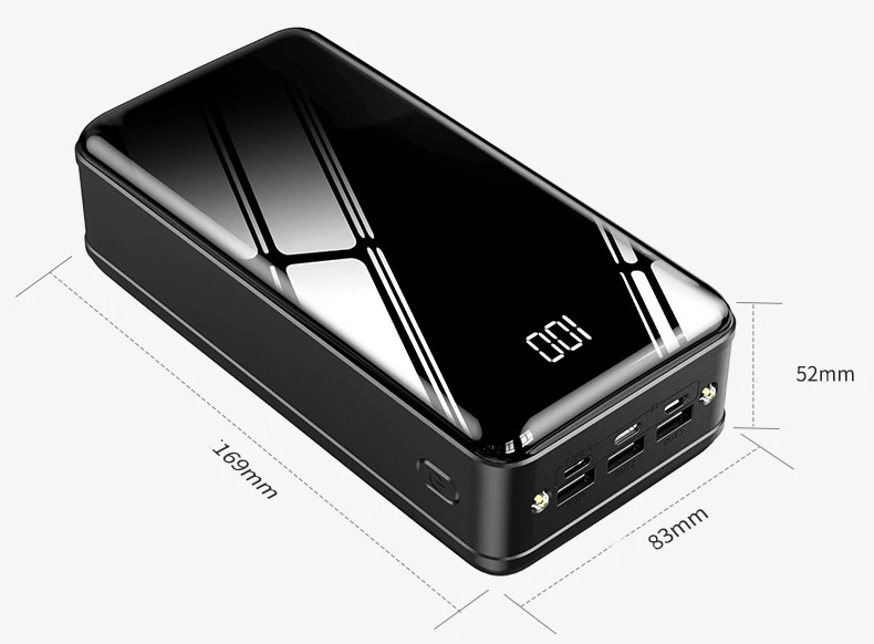 Power Bank 50000mAh 18W Fast Charging For iPhone 11 Xiaomi Powerbank External Battery Portable Charger Poverbank with Flashlight wireless power bank for iphone