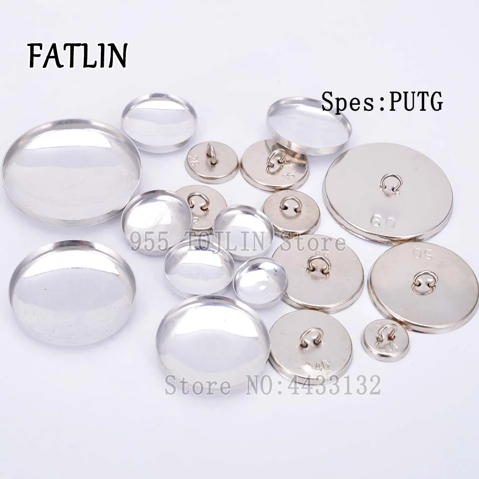 500Sets 20L-50L Iron back bottom PU Fabric Covered Buttons Scrapbooking Covered Round Combined  Buttons For DIY Sofa Accessories
