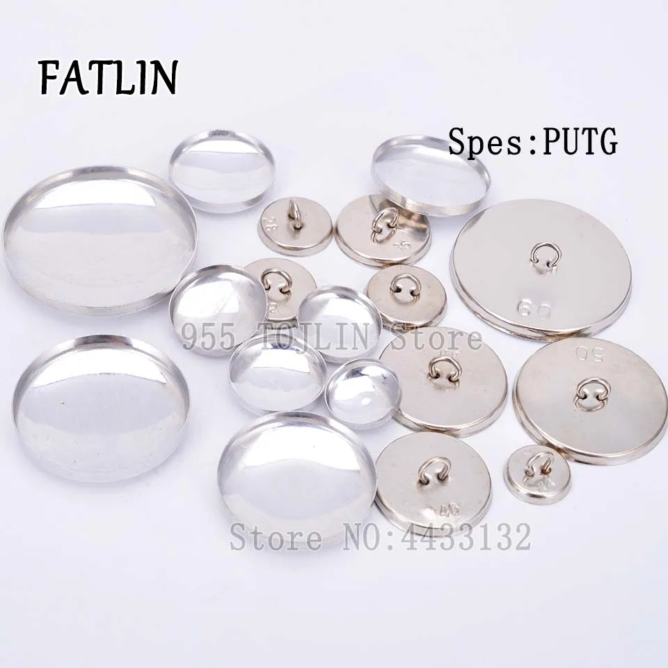 100Sets 20L-60L Iron back bottom PU Fabric Covered Buttons Scrapbooking Covered Round Combined  Buttons For DIY Sofa Accessories 3