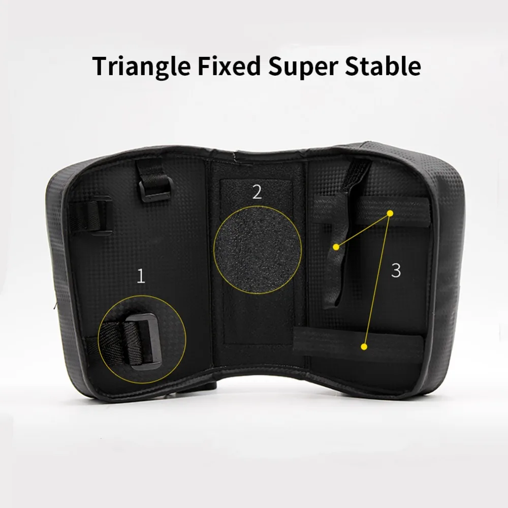 XOSS Bicycle Bag TPU Film Window Double Waterproof Saddle Bag Rainproof Quick Split Phone Holder Bike Bags Bike Bag Front Frame