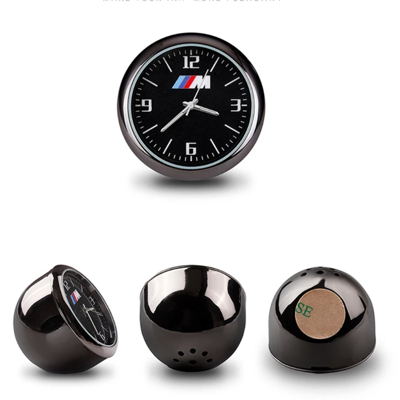 A0NE Mini Car Clock Quartz Analog Stick-On Dashboard Time Clip-on Air Vent Watch for Decorations | Автомобили и мотоциклы