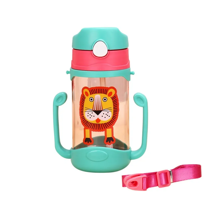 200-400ml Kids Training Cup Safe Bottle Toddler Baby Healthy Feeding Drinking Water Straw Sippy Lovely Baby Water Milk Cup - Цвет: B1-400ml