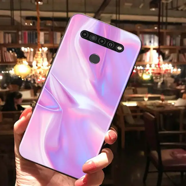 Gradient Rainbow Laser For LG K22 K71 K61 K51S K41S K30 K20 2019 Q60 V60 V50S V50 V40 V35 V30 G8 G8S G8X ThinQ Phone Case Style 06