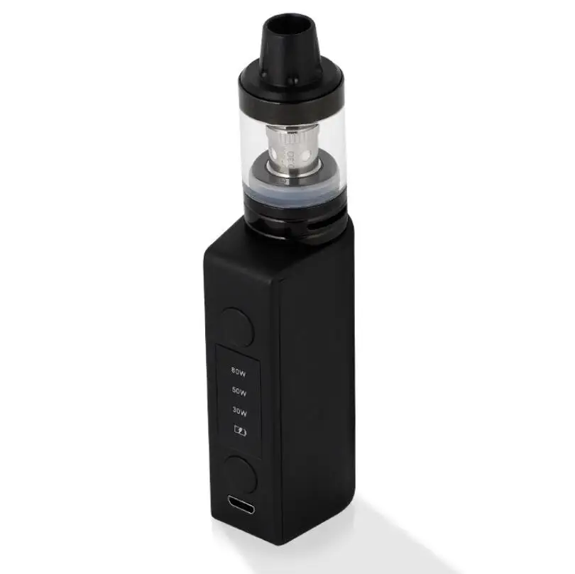 

2019 Hot Sale Electronic Cigarette Kit Vaporizer Box Mod 30W 50W 80W Tank Atomizer E Vape With 1400mAh Built-in Battery For Joy