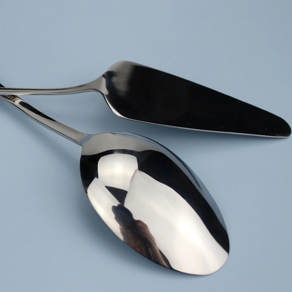 LUCF Stainless Steel Western Practical Dinnerware Cake Server 6pcs Separate Resonable Cutlery Mirror Polish for family