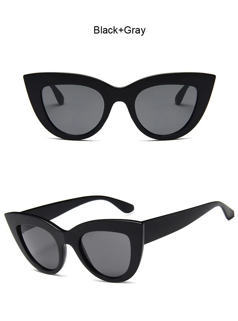 womens ray bans Cat Eye Fashion Sunglasses Women Vintage Luxury Brand Designer Black Glasses Sun Glasses For female UV400 Eyewear Shades oversized sunglasses
