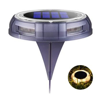 

Yard Lawn Pathway Auto On Off 8 Leds Ground Light Stair Landscape Patio IP68 Waterproof ABS Solar Power Outdoor Garden Decking