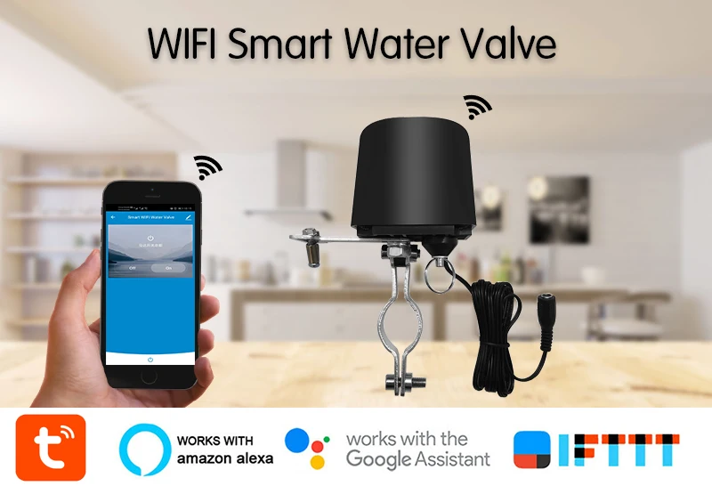 Tuya Smart wifi водяной клапан манипулятор газовое отключение управление Лер дистанционное управление Отопление орошение Google Alexa Ifttt совместимый