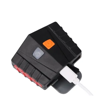 

Clip on Cap Light Portable Hands Free LED Head Lamp USB Rechargeable Night Fishing Hunting Hat Light