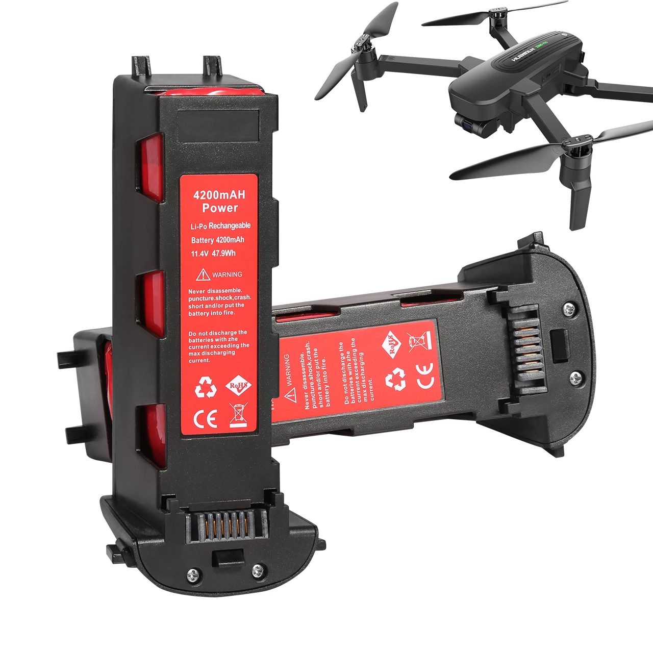 RC, Peças sobressalentes, Bateria 11.4V, FPV Racing Camera Drones, 4200mAh, 1Pc