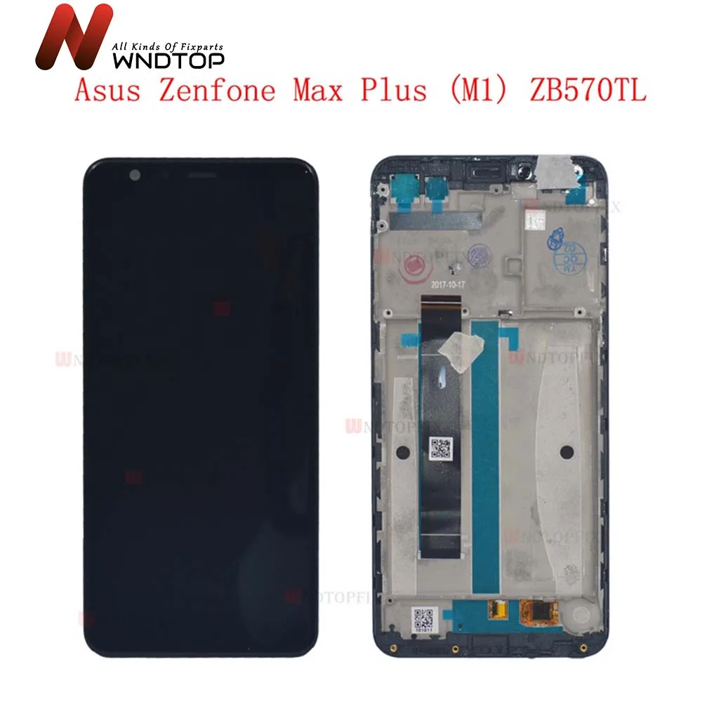 ЖК-дисплей 5 7 дюйма для Asus Zenfone Max Plus M1 ZB570TL X018DC сенсорный экран дигитайзер с рамкой