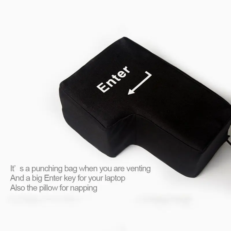  Big Enter Key Pillow Stress Relief Keyboard Button Soft Comfortable Sleep Nap Pillow